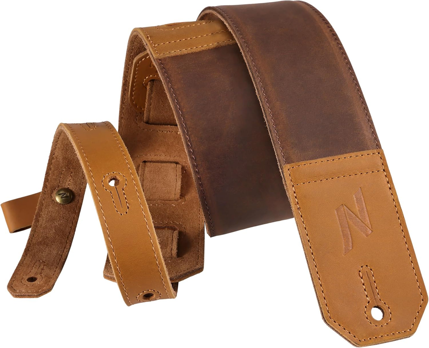 Nefelibata Guitar Strap: Premium Full-Grain Leather Comfort
