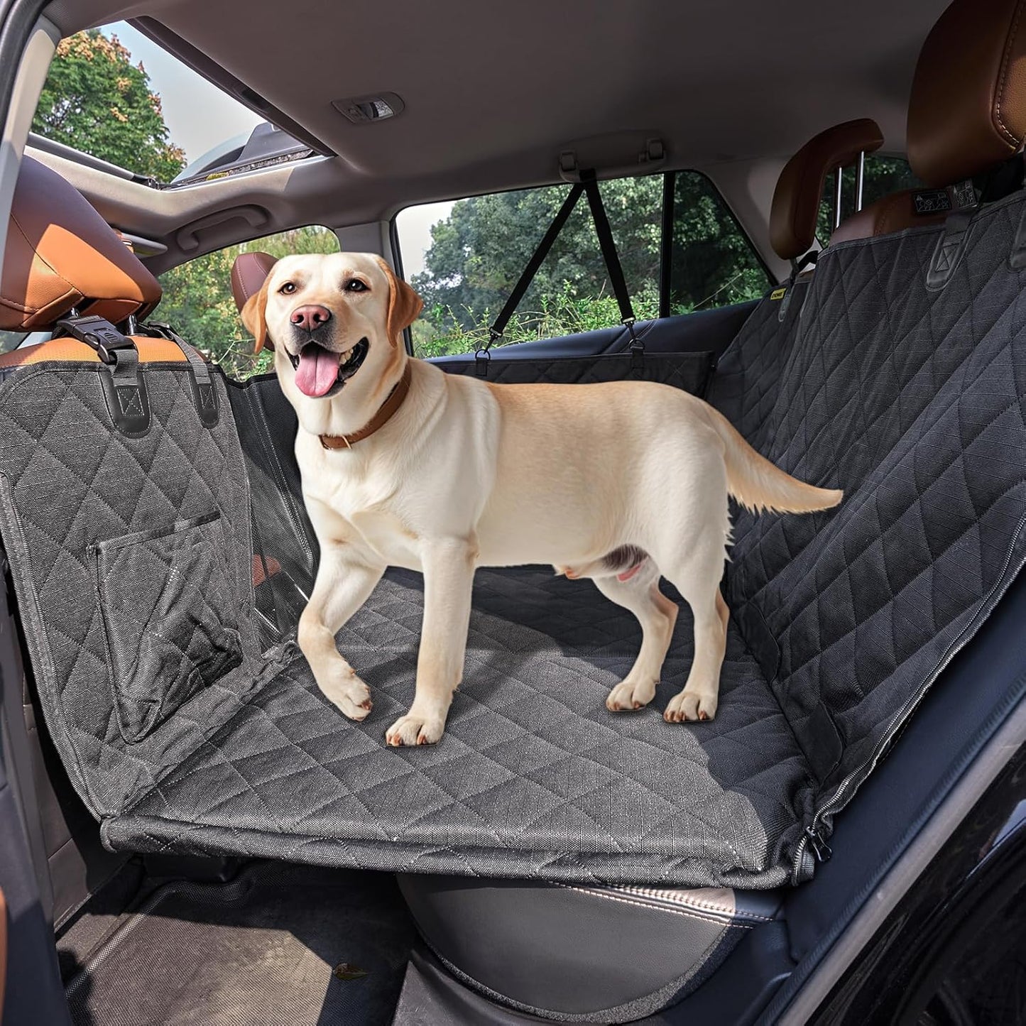 Tough 1200D Rip-Stop Dog Car Seat Cover for Ultimate Protection