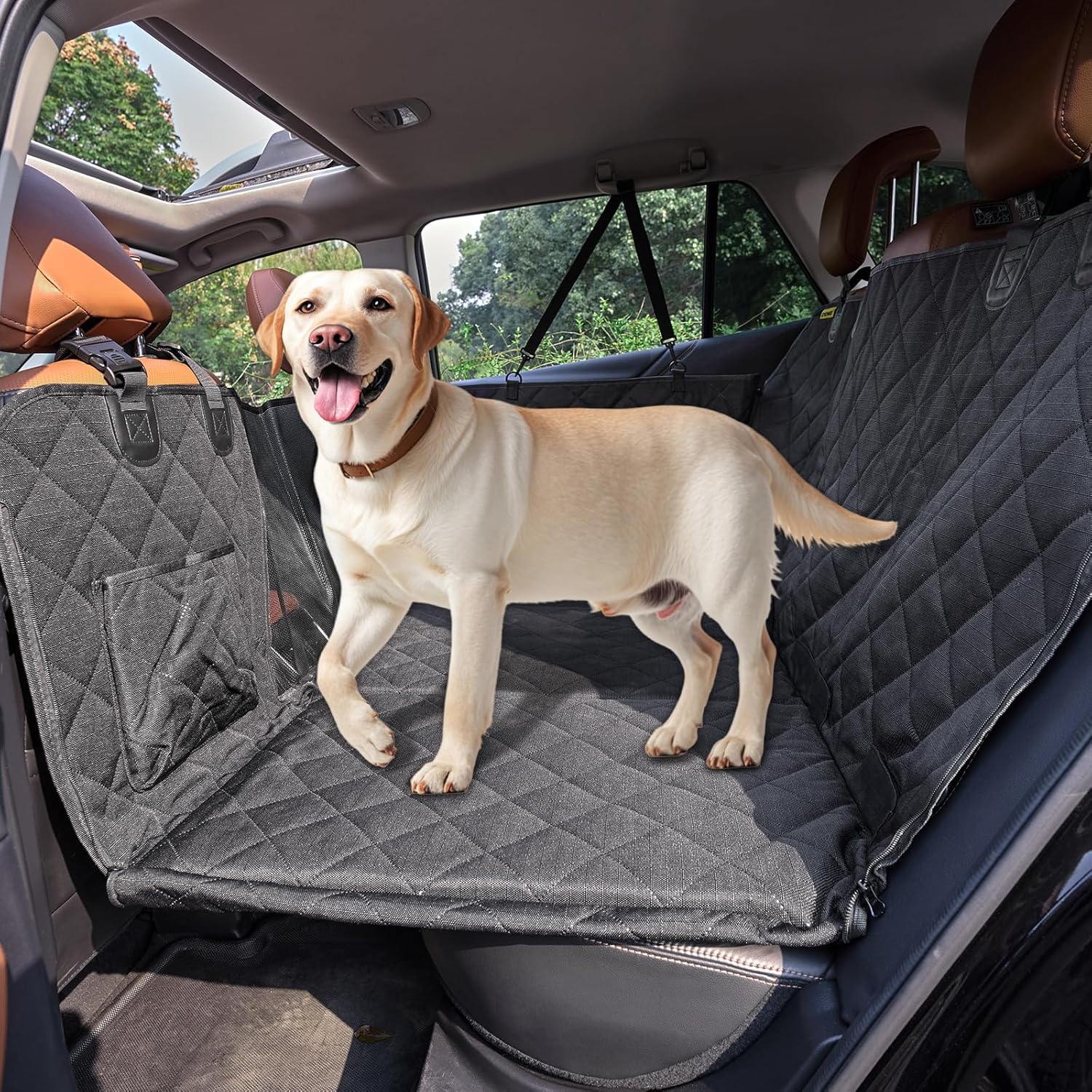 Tough 1200D Rip-Stop Dog Car Seat Cover for Ultimate Protection