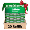 Gillette Mach3 Sensitive Mens Razor Blade Refills - Designed