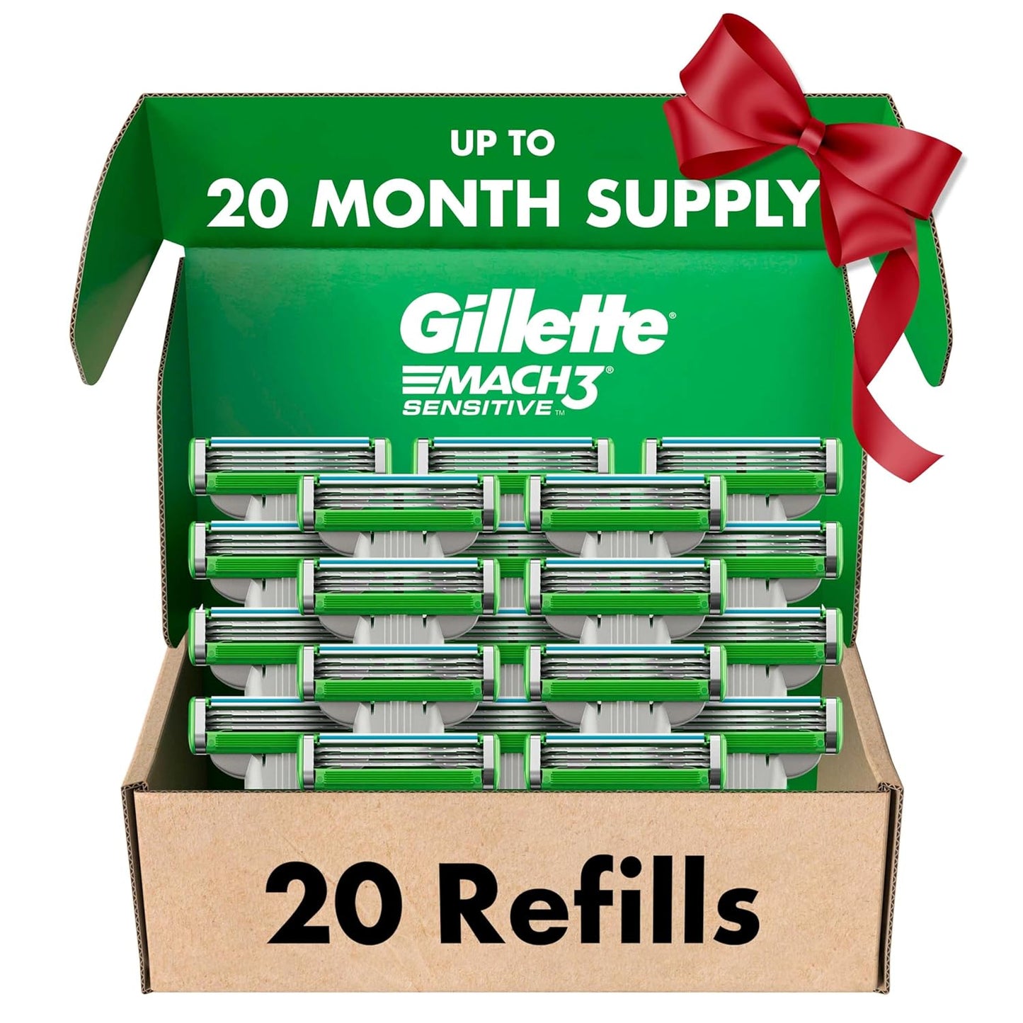 Gillette Mach3 Sensitive Razor Blade Refills for Comfort and Care