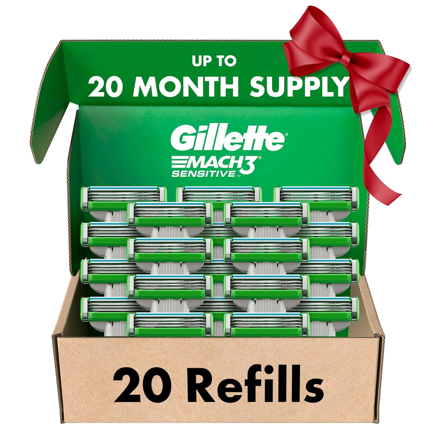 Gillette Mach3 Sensitive Razor Blade Refills for Comfort and Care