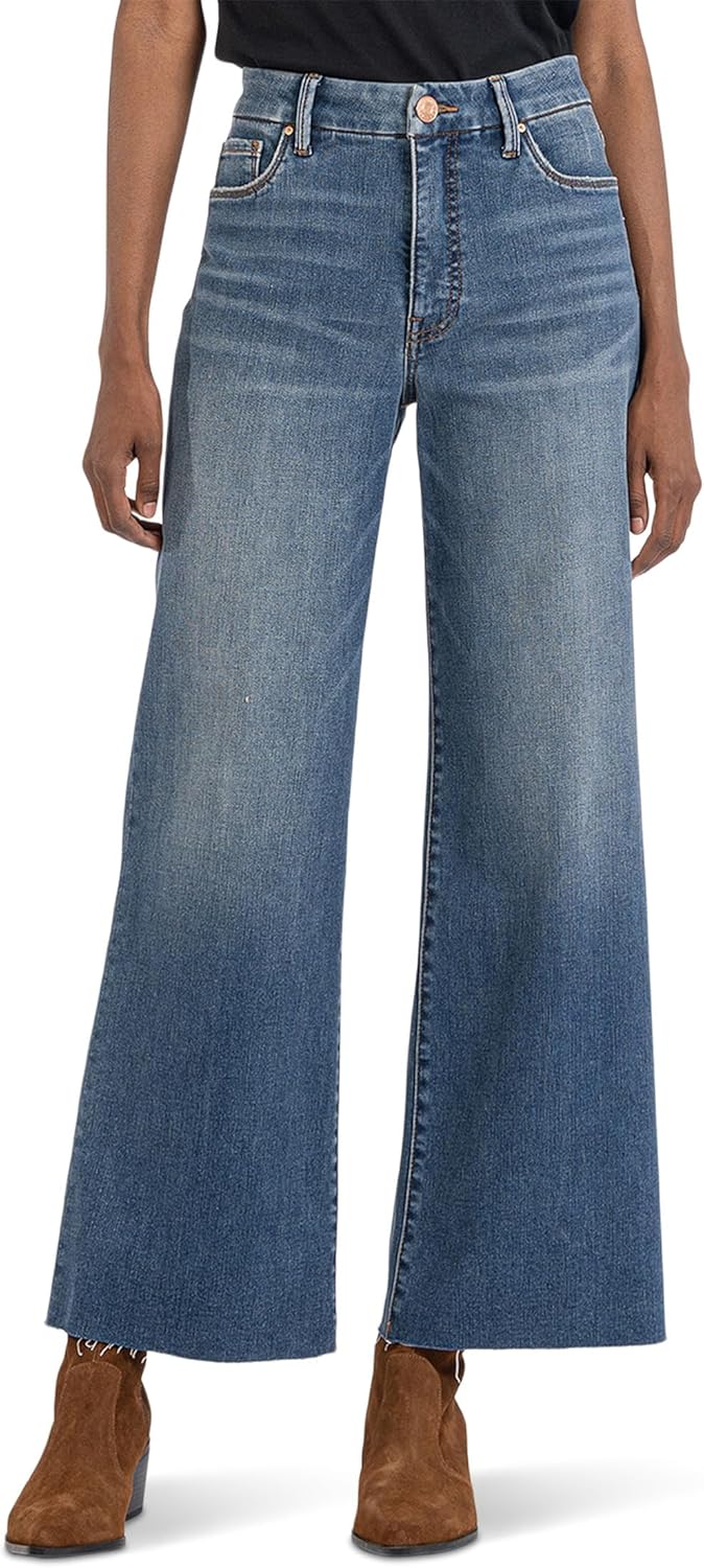 KUT Meg High-Rise Fab AB Wide Leg in Beckon for Stylish Comfort