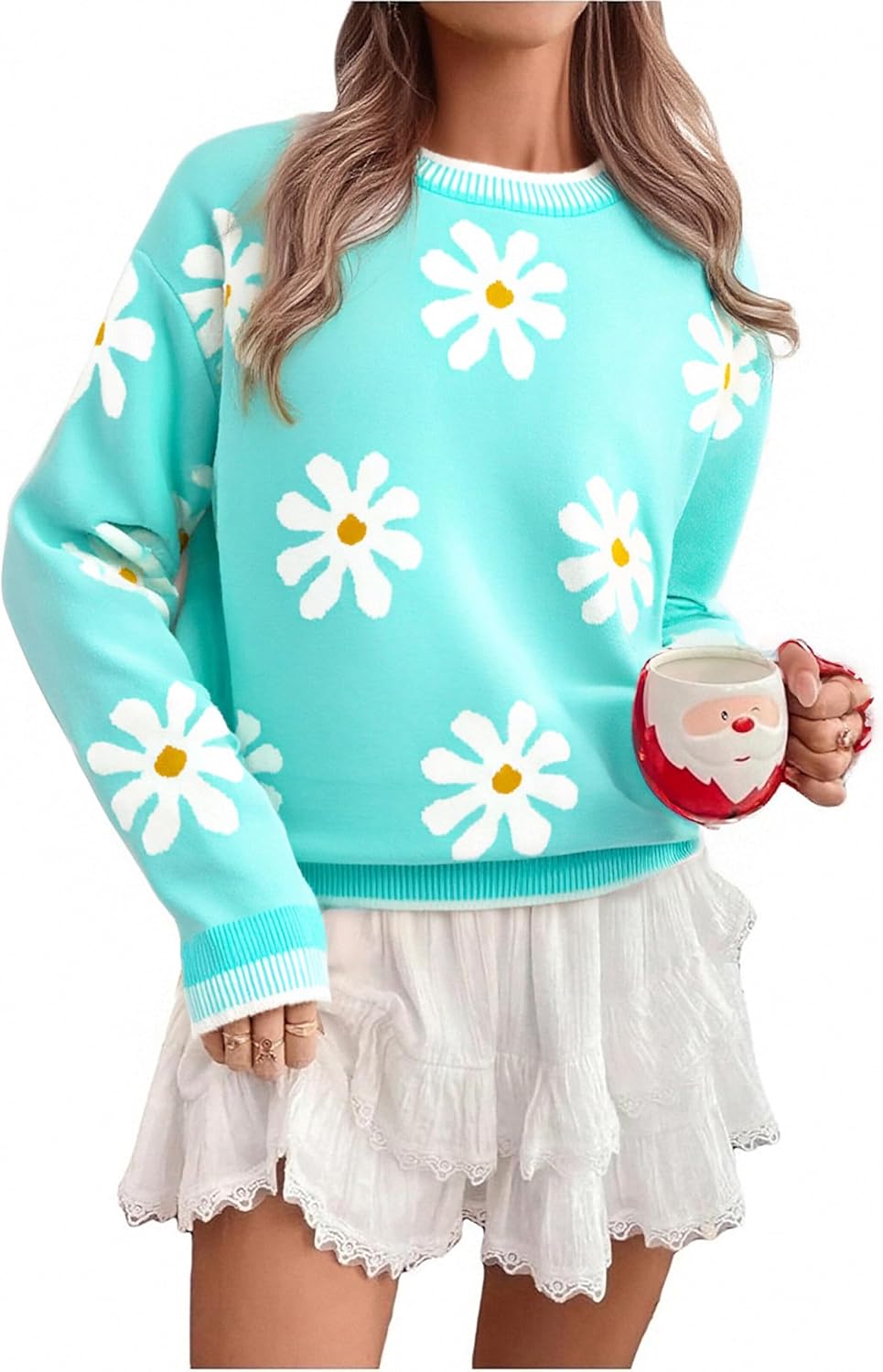 Merry Christmas Sweaters for Women - Cozy Holiday Sweatshirt