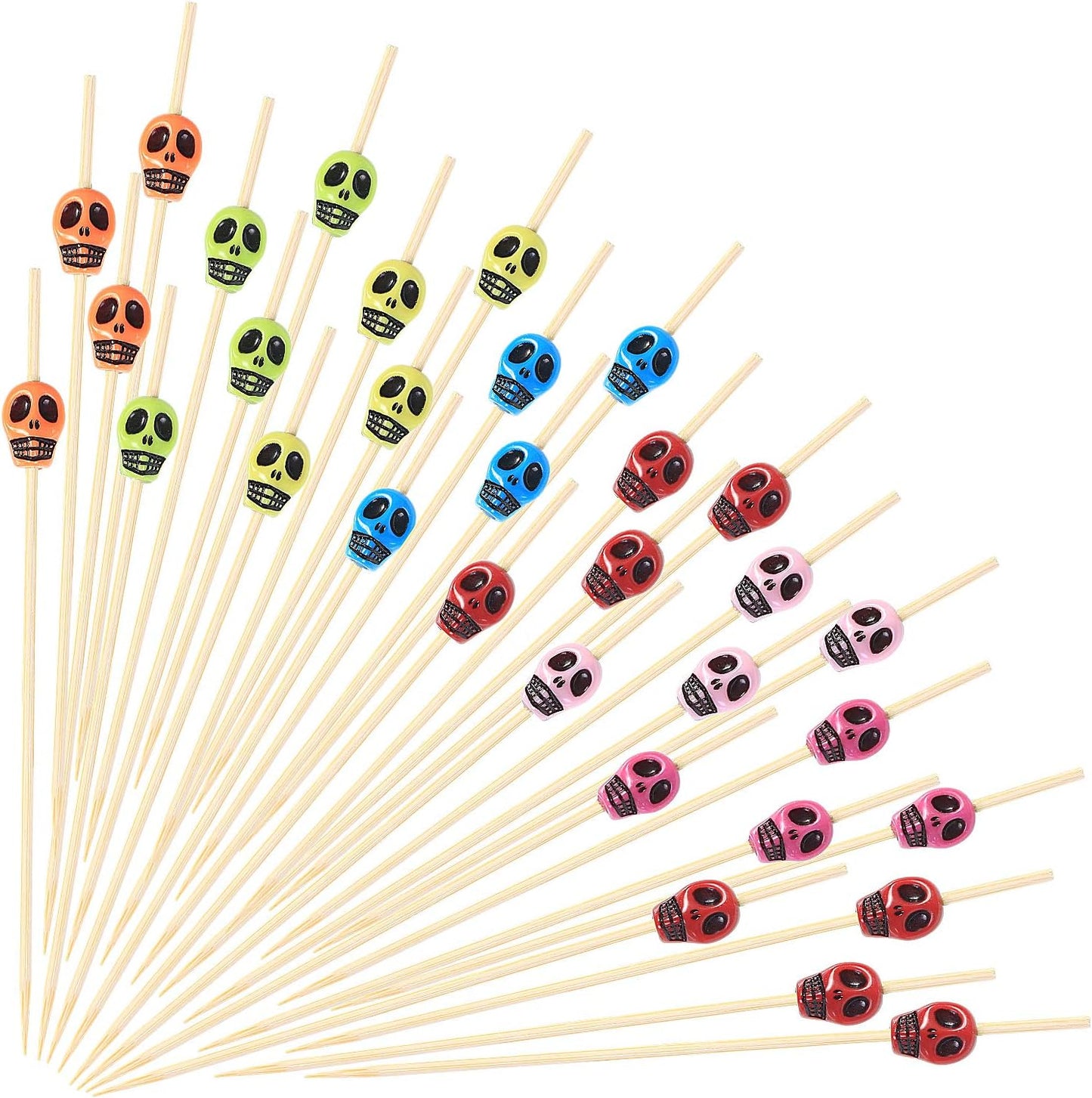 Halloween Skull Toothpicks Set