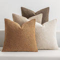 Decorative Boucle Throw Pillow Covers 18x18 Pack of 4 - Neutral Brown