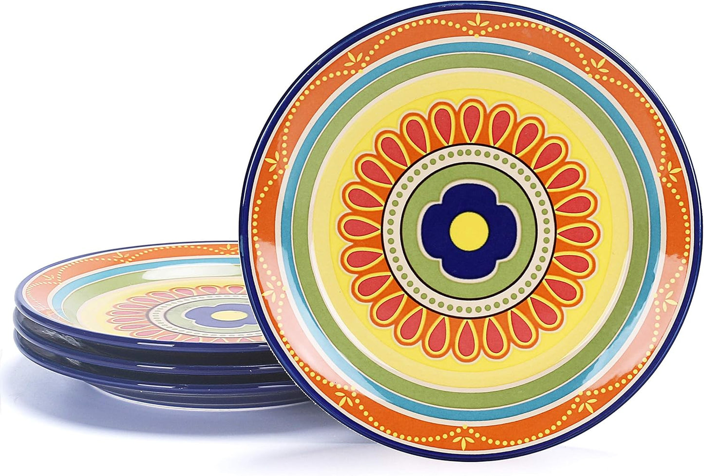 Bico Tunisian Salad Plates Set of 4 - Perfect for Any Meal