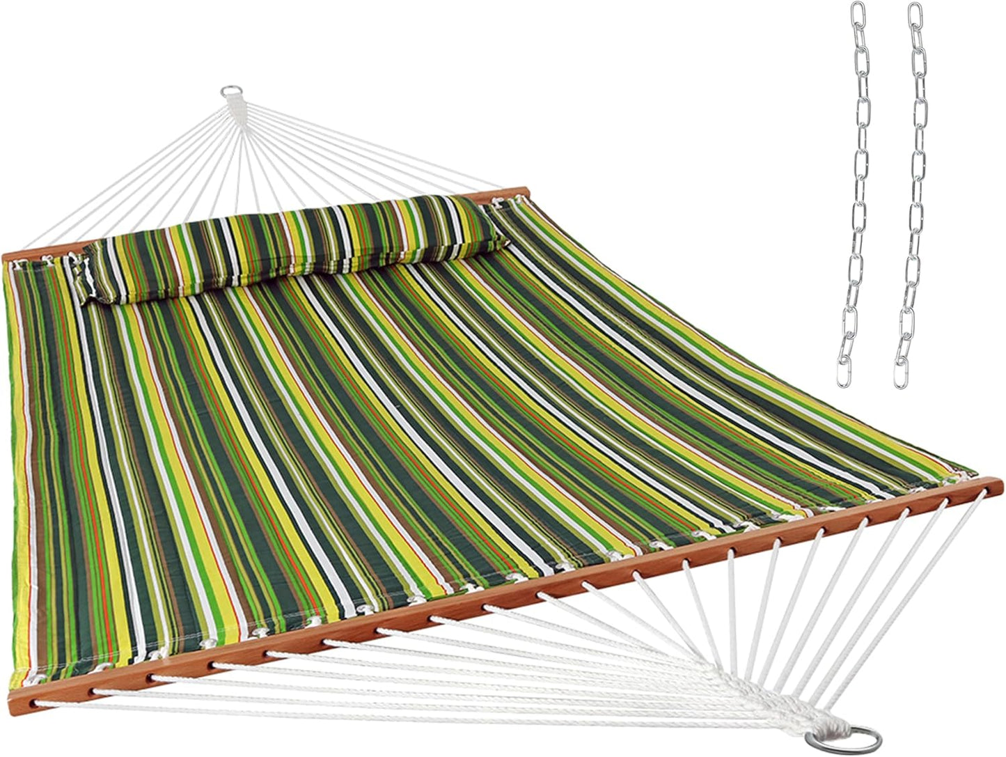 Sunnydaze Quilted Outdoor Hammock - Heavy-Duty 450-Pound Capacity