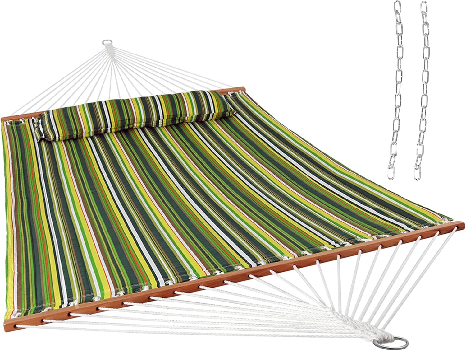 Sunnydaze Quilted Outdoor Hammock - Heavy-Duty 450-Pound Capacity