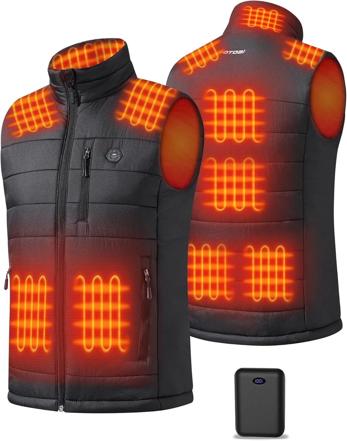 Heated Vest for Men with 9 Heating Zones and Smart Control