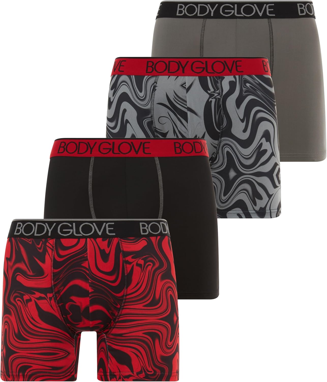 Body Glove Mens Boxer Briefs: Dry Fit Performance