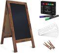 A Frame Chalkboard with Chalk Markers - Double-Sided Magnetic 40x20