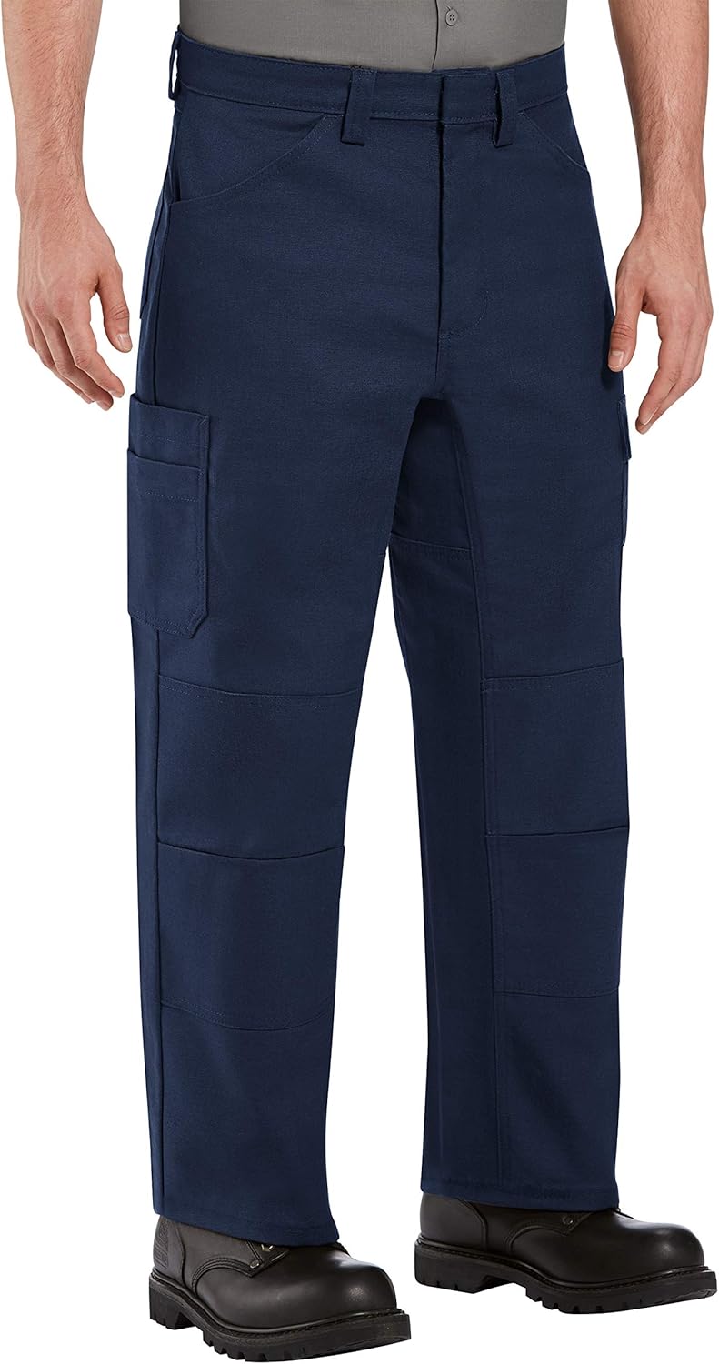Red Kap Men's Double Knee No-Scratch Shop Pants for Comfort