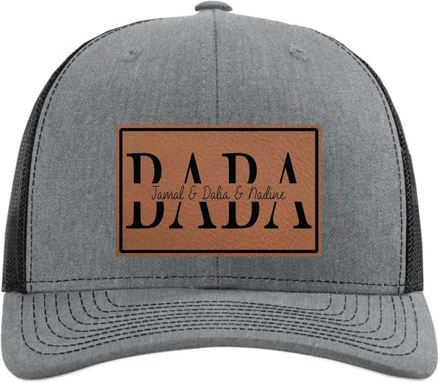 Personalized Fathers Day Hats Customized with Kids Names