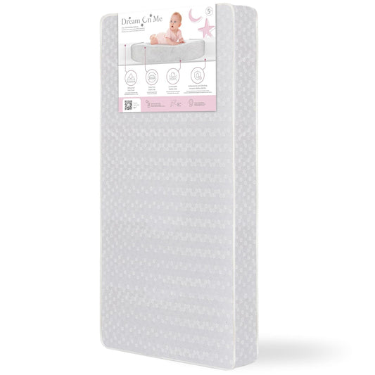 Dream On Me Honeycomb Orthopedic Firm Fiber Baby Crib Mattress