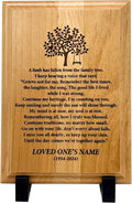 Personalized A Limb Has Fallen Memorial Plaque - Custom Keepsake