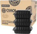 8in x 8in x 3in MFPP Hinged Container 3-Compartment - Sturdy Takeout