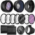 Ultra Deluxe Lens Kit for Canon Rebel T3, T5, T6, T7 Cameras