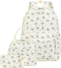 CAMTOP Girls Backpack Set with Lunch Box and Pencil Bag