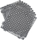 12 Pack Modular Interlocking Cushion Rubber Floor Tiles 11.6 in