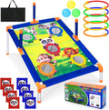 Subao Bean Bag Toss Game 3 in 1 Cornhole Set - Family Yard Fun