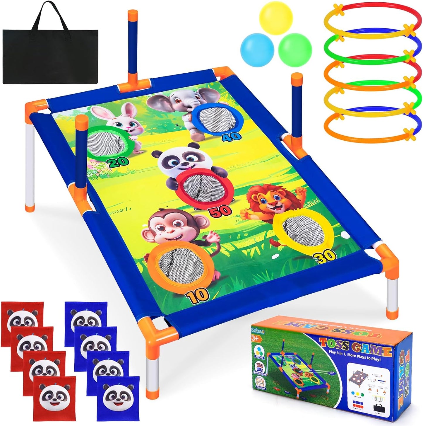 Subao 3-in-1 Bean Bag Toss Game for Kids Outdoor Fun