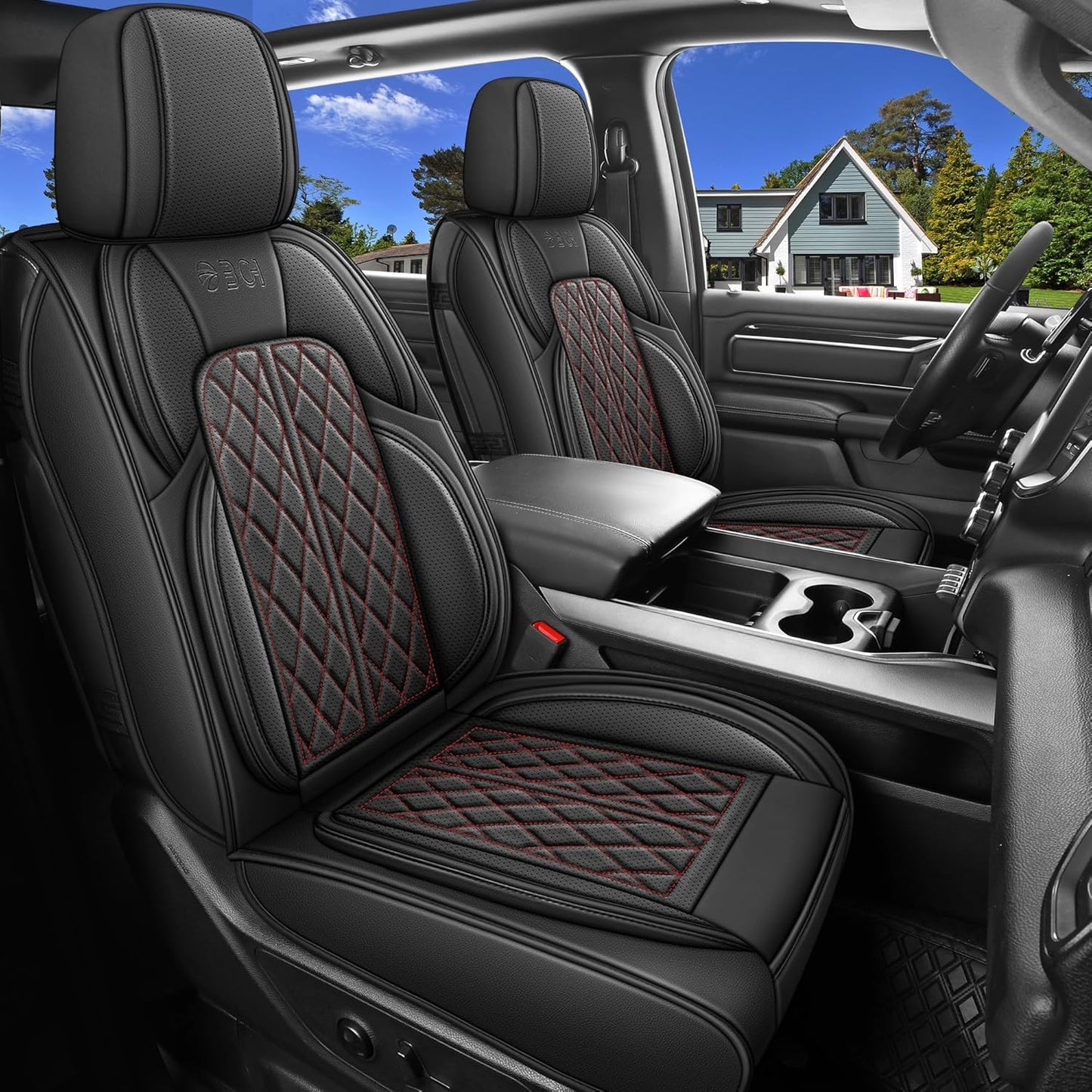 Custom Fit Faux Leather Car Seat Covers for Dodge Ram 1500 2500