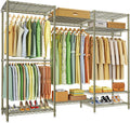 Ulif E13 Heavy Duty Clothes Rack 63in W x16in D x77in H - Stable