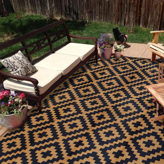 SAND MINE Reversible Mats for Outdoor, RV, Patio, and Beach
