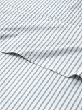 Striped Sheets Blue & White Queen Set - Ultra-Soft Pinstripe
