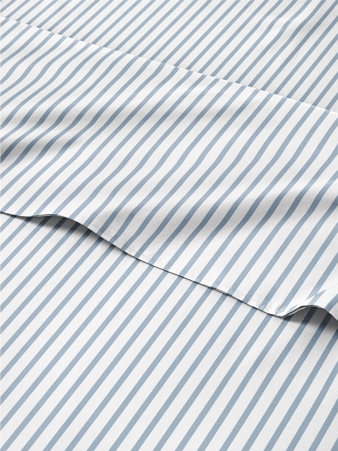 Striped Sheets Set - Blue & White Luxury Pinstripe Bedding