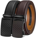 KEMISANT Mens Ratchet Belt 2 Units - Adjustable Dress & Casual Fit on