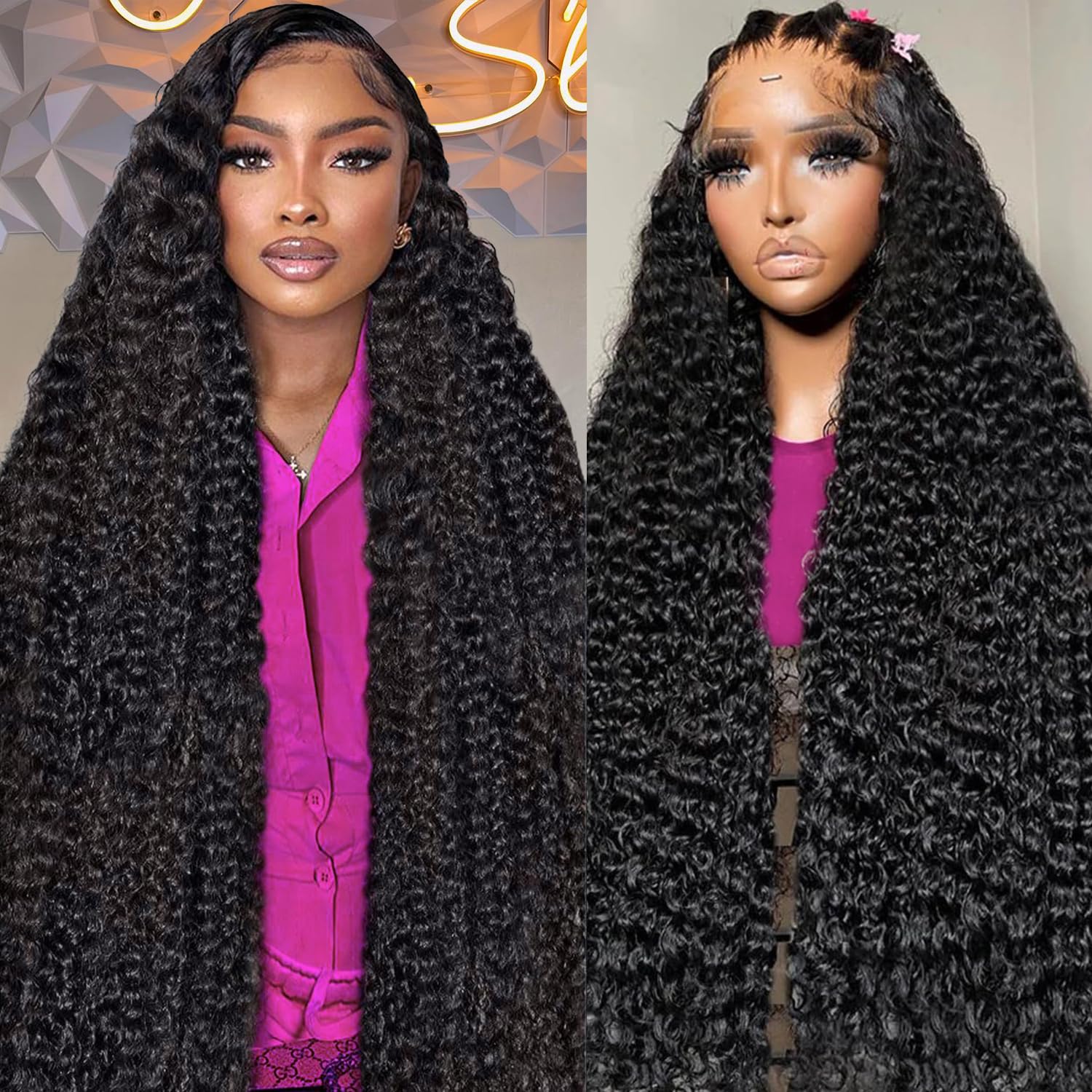 20 Inch Deep Wave Lace Front Wigs Human Hair for Stunning Looks