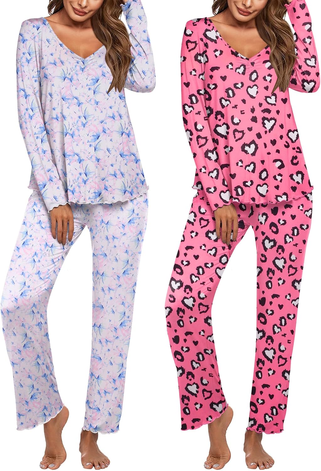Ekouaer Womens 2 Pack Pajama Set for Ultimate Comfort and Style