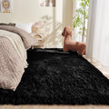 OPPODREAM 6x9 Black Rugs for Bedroom - Ultra-Soft Fluffy Area Rugs