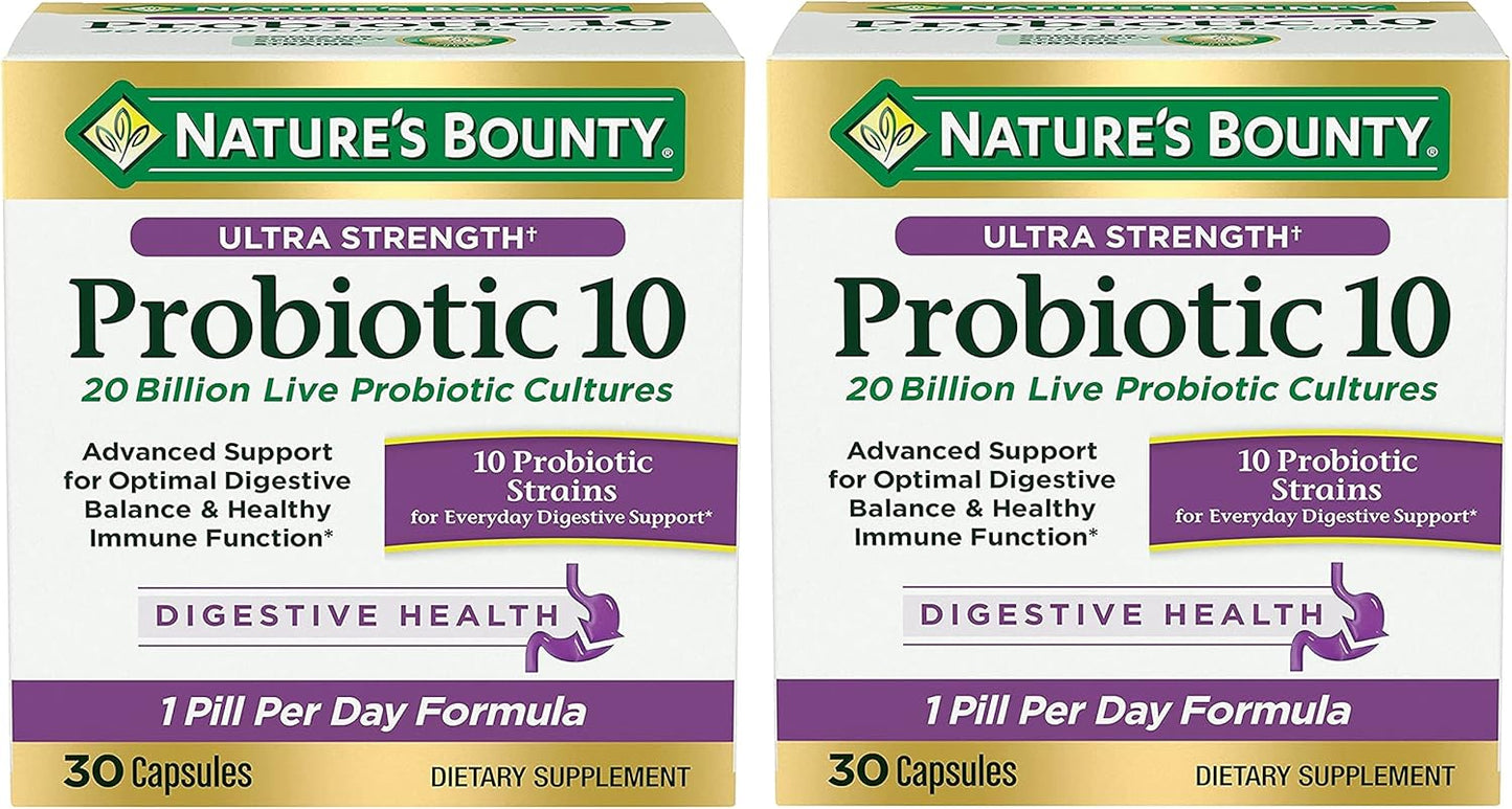 Nature's Bounty Ultra Strength Probiotic 10 for Immune Health