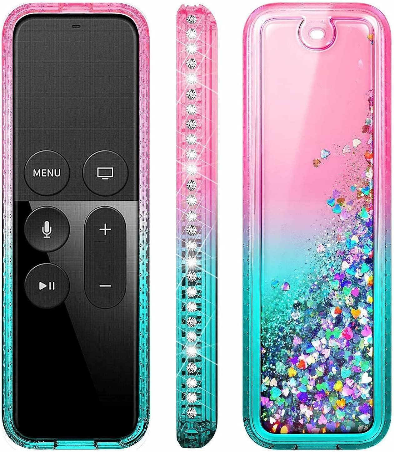 Glitter Waterfall Remote Cover for Apple TV Siri Remote