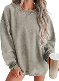 Women's Corduroy Crewneck Sweatshirt 2025 - Cozy Oversized Fit