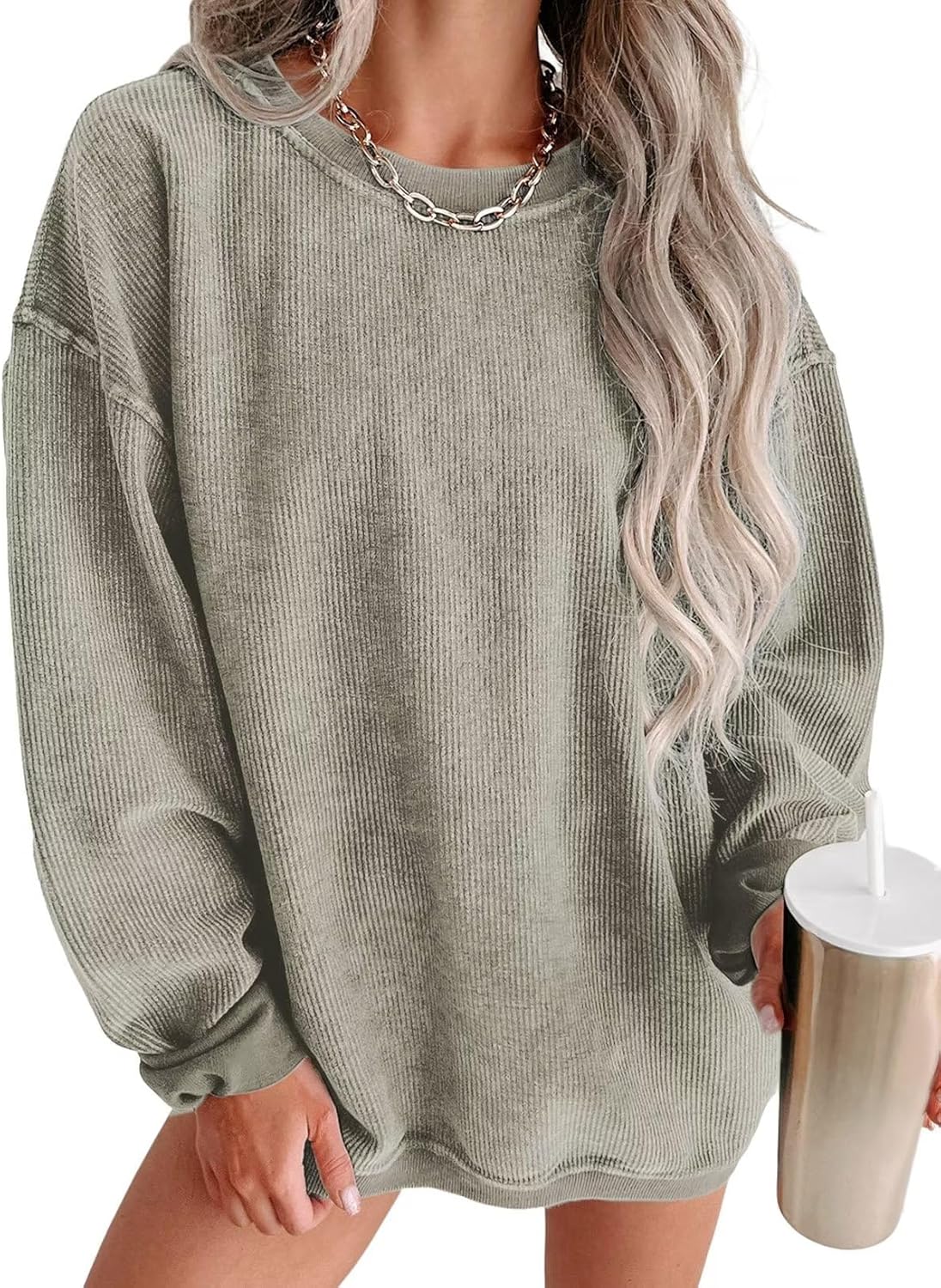 Women's Casual Corduroy Sweatshirts for Cozy Fall Style