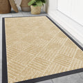Smiry Front Door Mat Outside Entrance - Heavy Duty Low-Profile