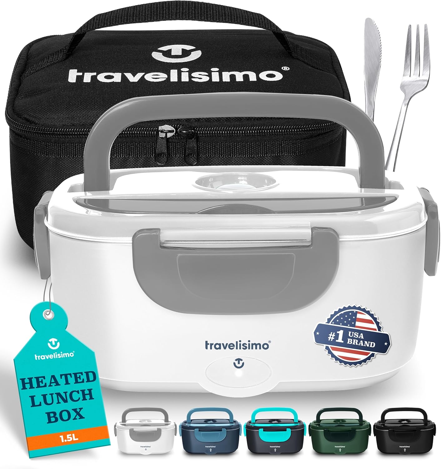 TRAVELISIMO Electric Lunch Box - Enjoy Hot Meals Anywhere