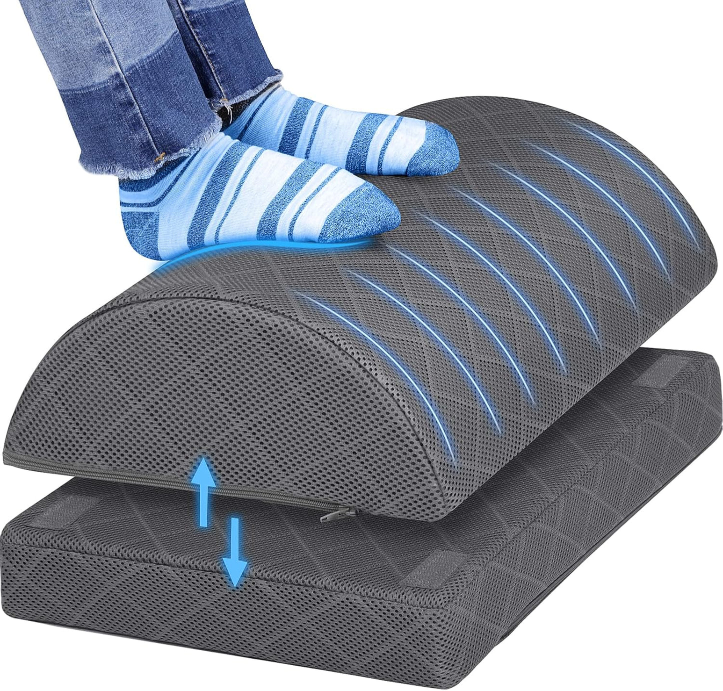 Adjustable Height Comfort Footrest - CushZone