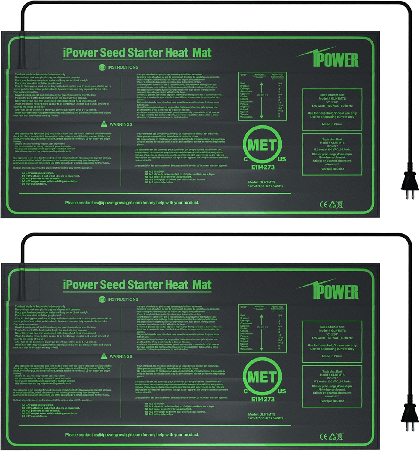 iPower Waterproof Seedling Heat Mat: Efficient Seed Starting!