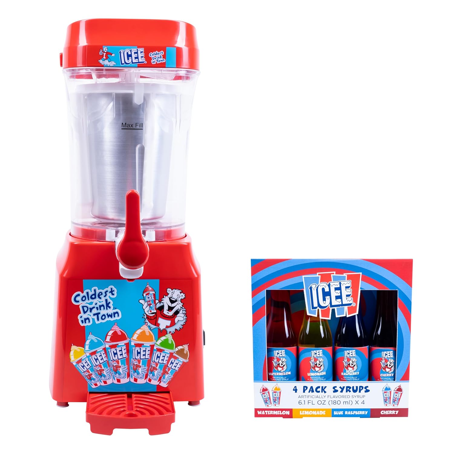 Icee Slushie Maker Bundle: 34Floz Ice Cold Fun!