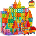 Magnetic Building Tiles Set 138PCS with 2 Cars - STEM Creative Play