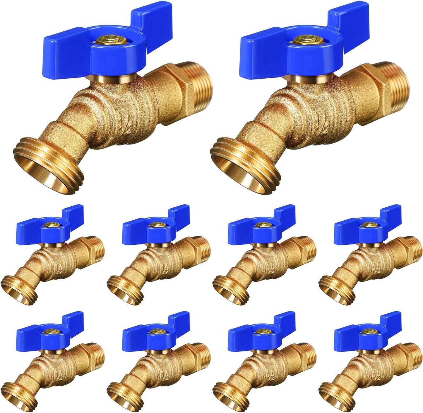 VIHOSE 10 Pack Male Hose Bib Mip for Heavy Duty Outdoor Use
