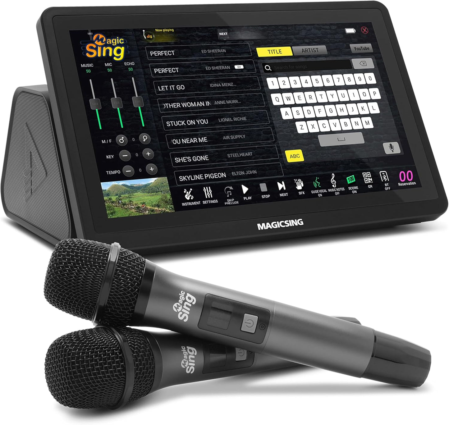Magic Sing 2025 All-in-One Karaoke System with Wireless Mic