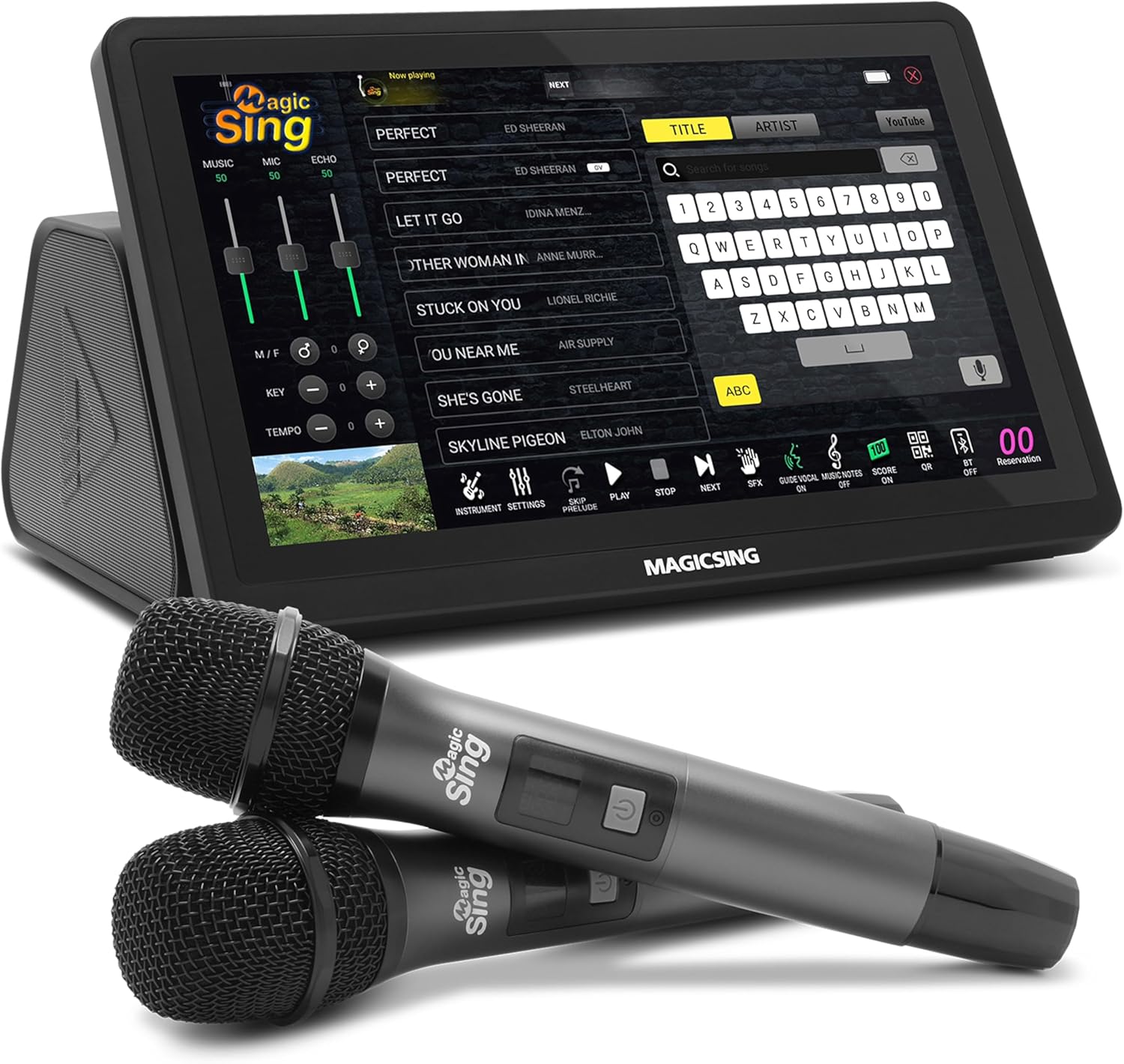 Magic Sing 2025 All-in-One Karaoke System with Wireless Mic