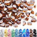 GasSaf 1/2 Inch Fire Glass for Stylish Fire Pit and Fireplace Decor
