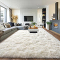Large Area Rug for Living Room 10x14 - Fluffy Plush Shag Rug